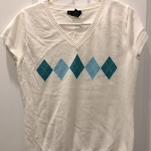 Argyle sweater top